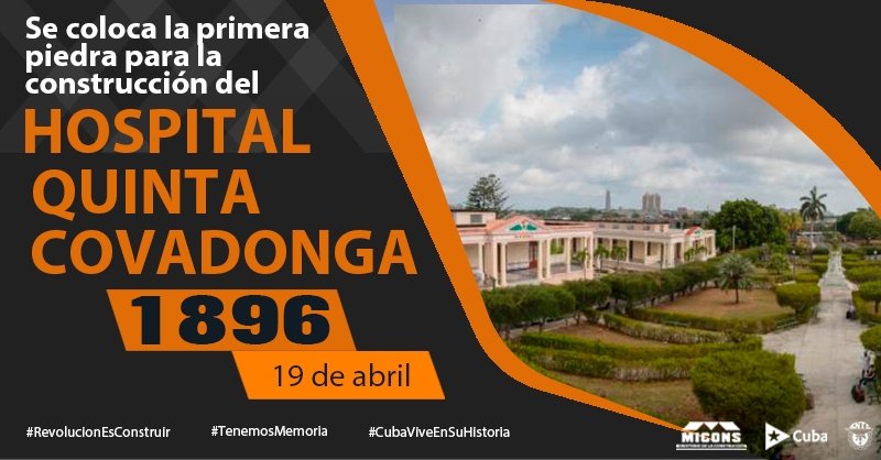 19 de abril de 1896, inicio de la construcción del Hospital Clínico Quirúrgico Docente Salvador Allende, conocido popularmente como La Covadonga 0 (0)