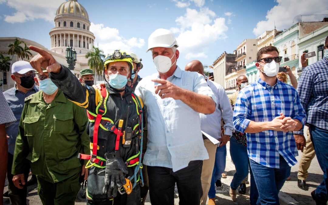 Sigue de cerca el Presidente Miguel Díaz Canel las operaciones de rescate y la evolución de los lesionados en el fatídico accidente del Hotel Saratoga 0 (0)