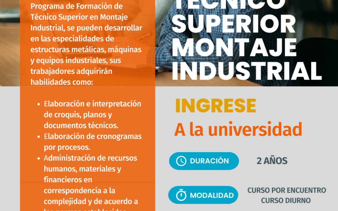 «Programa de Formación de Técnico Superior en Montaje Industrial, 2024». 0 (0)